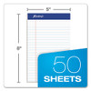 Recycled Writing Pads, Narrow Rule, Politex Green Kelsu Headband, 50 White 5 x 8 Sheets, Dozen