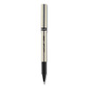 Deluxe Rollerball Pen, Stick, Fine 0.7 mm, Black Ink, Champagne/Black Barrel, Dozen