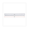 Clear Plastic Ruler, Standard/Metric, 12" Long, Clear