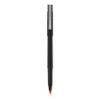 Rollerball Pen, Stick, Extra-Fine 0.5 mm, Red Ink, Black/Red Barrel, Dozen