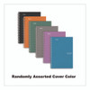 Wirebound Notebook, 2-Subject, Medium/College Rule, Randomly Assorted Cover Color, (80) 9.5 x 6 Sheets