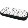 Black Painted Dots on White Pencil Case, Pack of 3