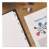 Print and Apply Index Maker Clear Label Dividers with Printable Label Strip and White Tabs, 5-Tab, 11 x 8.5, White, 1 Set