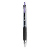 Signo 207 Gel Pen, Retractable, Medium 0.7 mm, Violet Ink, Smoke/Black/Violet Barrel, Dozen