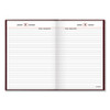 Standard Diary Daily Reminder Book, 2025 Edition, Medium/College Rule, Red Cover, (201) 8.25 x 5.75 Sheets