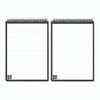 Flip Smart Notepad, Black Cover, Lined/Dot Grid Rule, 6 x 8.8, White, 36 Sheets