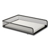 Front-Load Stackable Wire Mesh Document Tray, 1 Section, Letter-Size, 9.37 x 12.48 x 2.32, Matte Black