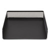 Front-Load Stackable Wire Mesh Document Tray, 1 Section, Letter-Size, 9.37 x 12.48 x 2.32, Matte Black