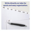 Write and Erase Plain-Tab Paper Dividers, 8-Tab, 11 x 8.5, White, 24 Sets