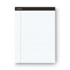 Premium Ruled Writing Pads with Heavy-Duty Back, Wide/Legal Rule, Black Headband, 50 White 8.5 x 11 Sheets, 12/Pack