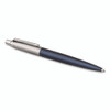 Jotter Ballpoint Pen, Retractable, Medium 1 mm, Blue Ink, Royal Blue/Chrome Barrel