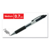 Comfort Grip Gel Pen, Retractable, Medium 0.7 mm, Black Ink, Clear/Black Barrel, 36/Pack