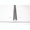 Letter Size Notebook, 1-Subject, Medium/College Rule, Silver/White Cover, (50) 11 x 8.5 Sheets, 3/Pack