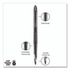 AIR Porous Gel Pen, Stick, Medium 0.7 mm, Black Ink, Black Barrel, 3/Pack
