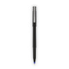 Rollerball Pen, Stick, Extra-Fine 0.5 mm, Blue Ink, Black/Blue Barrel, 72/Pack