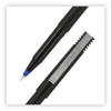 Rollerball Pen, Stick, Extra-Fine 0.5 mm, Blue Ink, Black/Blue Barrel, 72/Pack