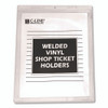 Clear Vinyl Shop Ticket Holders, Both Sides Clear, 50 Sheets, 9 x 12, 50/Box