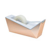 Facet Design One-Handed Dispenser with One Roll of Tape, 1" Core, Plastic, Copper