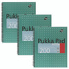 Letter Size Notebook, 1-Subject, Medium/College Rule, Metallic Green/White Cover, (100) 11 x 8.5 Sheets, 3/Pack