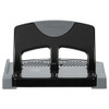 45-Sheet SmartTouch Three-Hole Punch, 9/32" Holes, Black/Gray