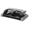 45-Sheet SmartTouch Three-Hole Punch, 9/32" Holes, Black/Gray