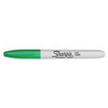 Fine Bullet Tip Permanent Marker, Green, Dozen