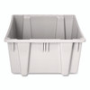 Palletote Box, 1.6 cu ft, 15.5" x 19.5" x 13", Gray
