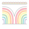 Pastel Pop Rainbows Die-Cut Border Trim, 35 Feet Per Pack, 6 Packs