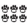 Die-Cut Magnetic Black Paw Prints, 12 Per Pack, 6 Packs
