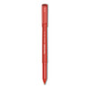 Write Bros. Ballpoint Pen, Stick, Fine 0.8 mm, Red Ink, Red Barrel, Dozen