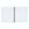 Letter Size Notebook, 1-Subject, Medium/College Rule, White Cover, (80) 11 x 8.5 Sheets, 3/Pack
