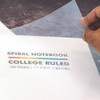 Letter Size Notebook, 1-Subject, Medium/College Rule, White Cover, (80) 11 x 8.5 Sheets, 3/Pack