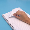 Letter Size Notebook, 1-Subject, Medium/College Rule, White Cover, (80) 11 x 8.5 Sheets, 3/Pack