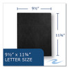 Pocket Folder with 3 Fasteners, 0.5" Capacity, 11 x 8.5, Black, 25/Box, 10 Boxes/Carton