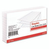 Index Cards, Ruled, 3 x 5, White, 100/Pack