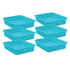 Teal Large Plastic Letter Tray, Pack of 6