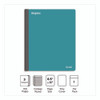 Three-Subject Twin-Wire Notebook, Medium/College Rule, Teal Cover, (150) 11 x 8.5 Sheets