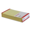 Perforated Ruled Writing Pads, Wide/Legal Rule, Red Headband, 50 Canary-Yellow 8.5 x 14 Sheets, Dozen