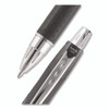 Jetstream Hybrid Gel Pen, Retractable, Bold 1 mm, Black Ink, Black/Silver Barrel