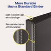 Heavy-Duty Non-View Binder with DuraHinge, Locking One Touch EZD Rings and Thumb Notch, 3 Rings, 5" Capacity, 11 x 8.5, Black