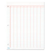Data Pad with Numbered Column Headings, Data/Lab-Record Format, Wide/Legal Rule, 10 Columns, 8.5 x 11, White, 50 Sheets