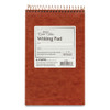 Gold Fibre Retro Wirebound Writing Pads, Medium/College Rule, Red Cover, 80 White 5 x 8 Sheets
