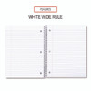 Wirebound Notebook, 1-Subject, Wide/Legal Rule, Assorted Cover Colors, (70) 10.5 x 8 Sheets, 4/Pack