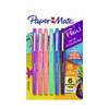 Flair Felt Tip Porous Point Pen, Stick, Medium 0.7 mm, Assorted Ink and Barrel Colors, 6/Pack
