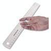 Non-Shatter Flexible Ruler, Standard/Metric, 12" (30 cm) Long, Plastic, Clear, 12/Box