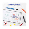 MARKS A LOT Large Desk-Style Permanent Marker, Broad Chisel Tip, Assorted Colors, 12/Set (24800)