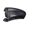 Inspire Spring-Powered Half-Strip Compact Stapler, 15-Sheet Capacity, Black