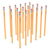 Wooden Pencil, HB (#2), Black Lead, Yellow Barrel, 48/Pack