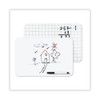 Dry Erase Lap Board, 11.88" x 8.25", White Surface