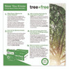 TreeFree Multipurpose Paper, 92 Bright, 20 lb Bond Weight, 8.5 x 11, White, 500 Sheets/Ream, 10 Reams/Carton